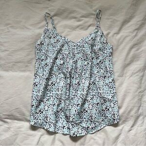 Aritzia Talula V-Neck Floral Tank‎ Top